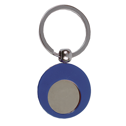 Metal key ring with shopping trolley token in a black box 2