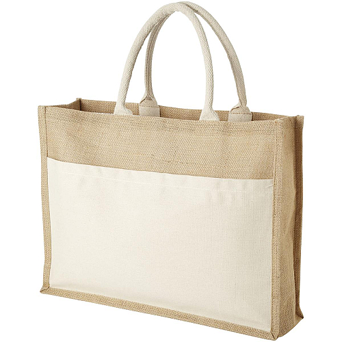 Mumbay cotton pocket jute tote bag 1