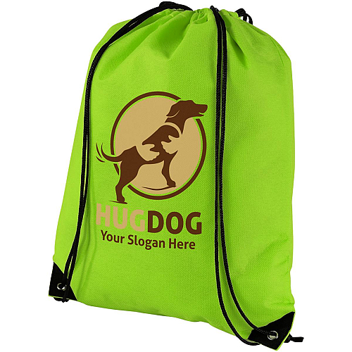 Evergreen non-woven drawstring bag 5L 2