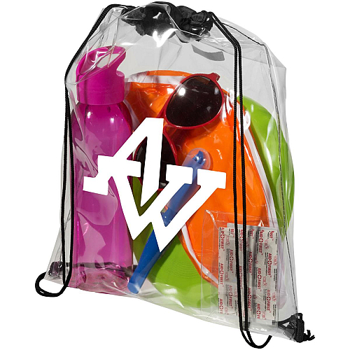 Lancaster transparent drawstring bag 5L 2