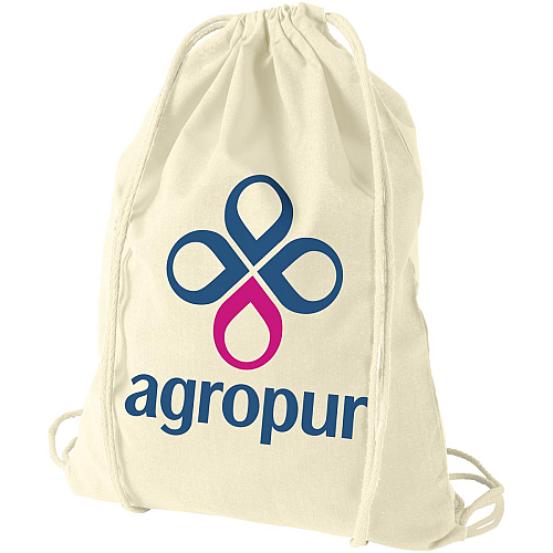 Oregon 100 g/m² cotton drawstring bag 5L 2