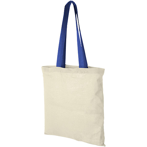 Nevada 100 g/m² cotton tote bag coloured handles 7L 1
