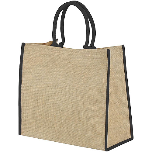 Harry coloured edge jute tote bag 25L 1