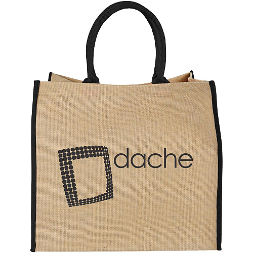 Harry coloured edge jute tote bag 25L 2