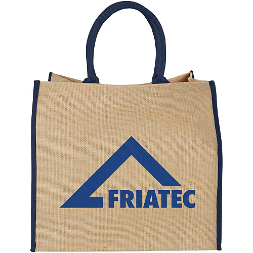 Harry coloured edge jute tote bag 25L 2
