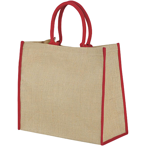 Harry coloured edge jute tote bag 25L 1