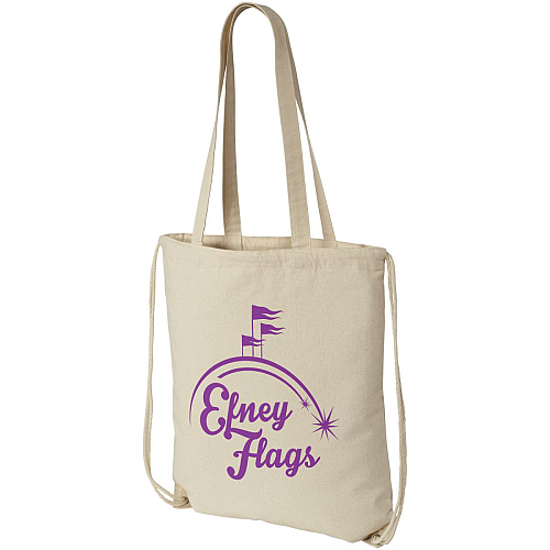 Eliza 240 g/m² cotton drawstring bag 6L 2