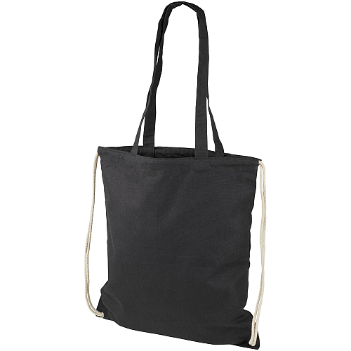 Eliza 240 g/mp cotton drawstring backpack 1
