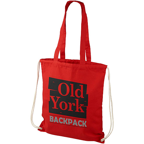 Eliza 240 g/m² cotton drawstring bag 6L 2