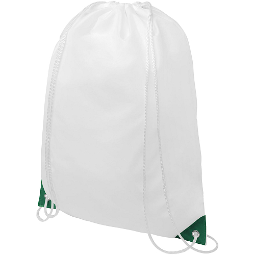 Oriole drawstring backpack with coloured corners 1