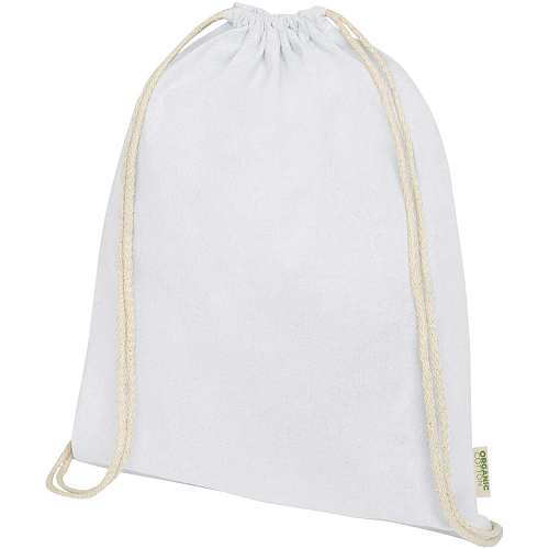 Orissa 100 g/m² organic cotton drawstring bag 5L 1