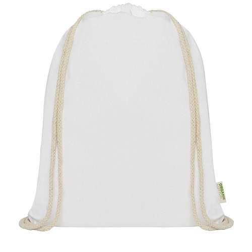 Orissa 100 g/m² organic cotton drawstring bag 5L 2