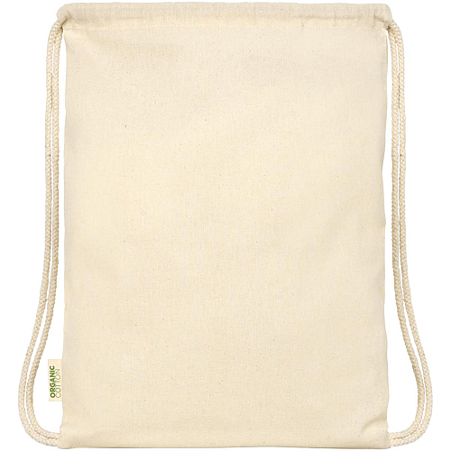 Orissa 100 g/m² organic cotton drawstring bag 5L 3