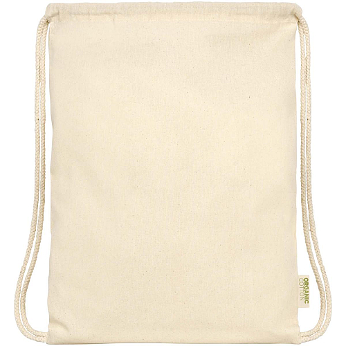 Orissa 100 g/m² organic cotton drawstring bag 5L 2