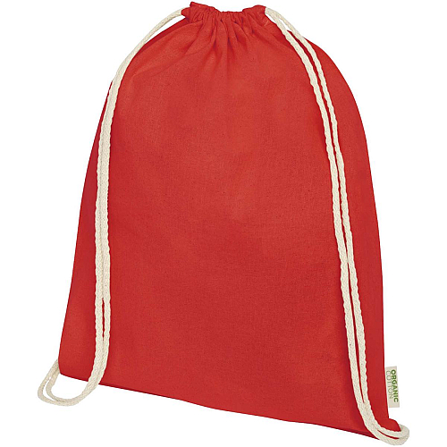 Orissa 100 g/m² organic cotton drawstring bag 5L 1