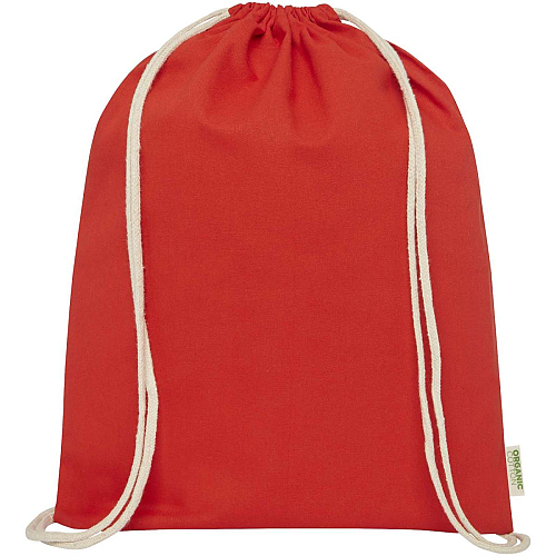 Orissa 100 g/m² organic cotton drawstring bag 5L 2