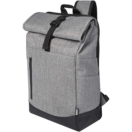Hoss 15.6 GRS recycled roll-up laptop backpack 12L 1
