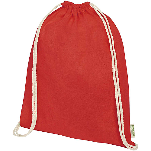 Orissa 140 g/m² GOTS organic cotton drawstring bag 5L 1