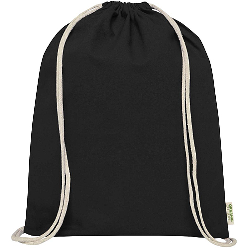 Orissa 140 g/m² organic cotton drawstring bag 5L 2