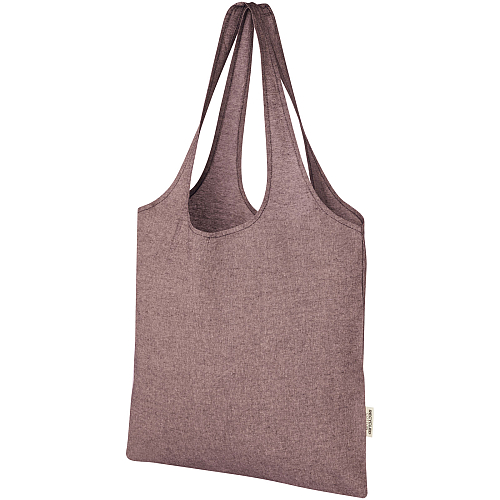 Pheebs 150 g/m² recycled cotton trendy tote bag 7L 1