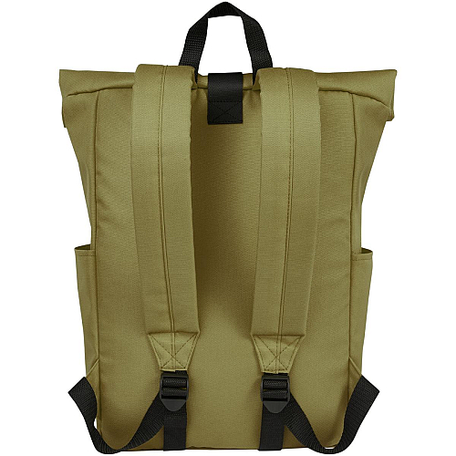 Byron 15.6 GRS RPET roll-top backpack 18L 4