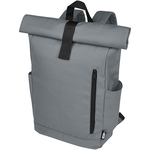 Byron 15.6 GRS RPET roll-top backpack 18L 1