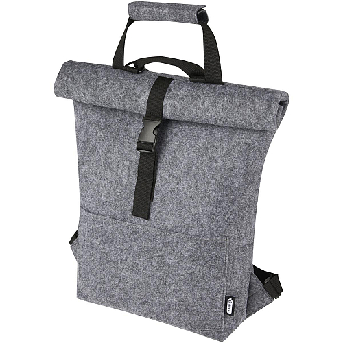 Felta GRS recycled felt roll-top bike bag 13L 1