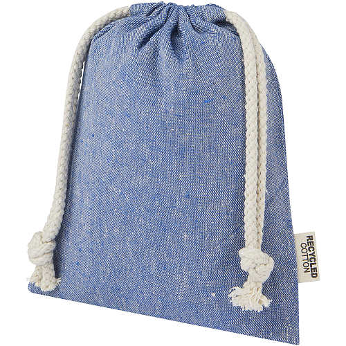 Pheebs 150 g/m² GRS recycled cotton gift bag small 0.5L 1
