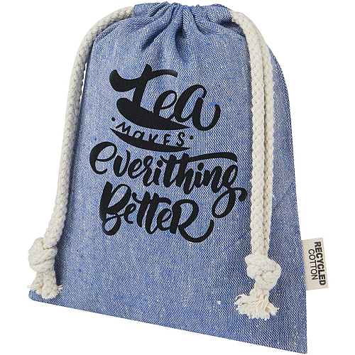 Pheebs 150 g/m² GRS recycled cotton gift bag small 0.5L 2