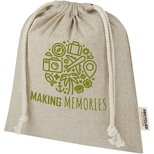 Pheebs 150 g/m² GRS recycled cotton gift bag medium 1.5L 2
