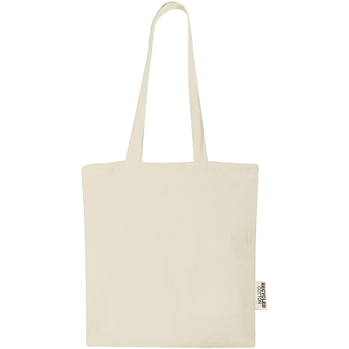 Madras 140 g/m2 GRS recycled cotton tote bag 7L 3