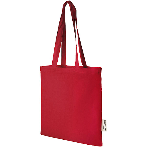 Madras 140 g/m2 GRS recycled cotton tote bag 7L 1
