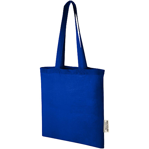 Madras 140 g/m2 GRS recycled cotton tote bag 7L 1