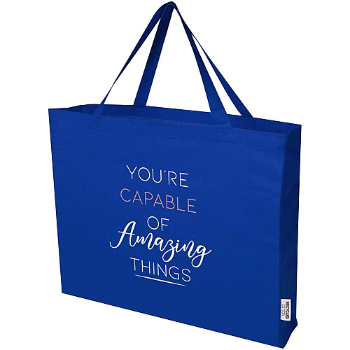 Odessa 220 g/m² GRS recycled cotton tote bag 40L 2