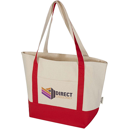 Sam 320 g/m² GRS recycled cotton tote bag 2