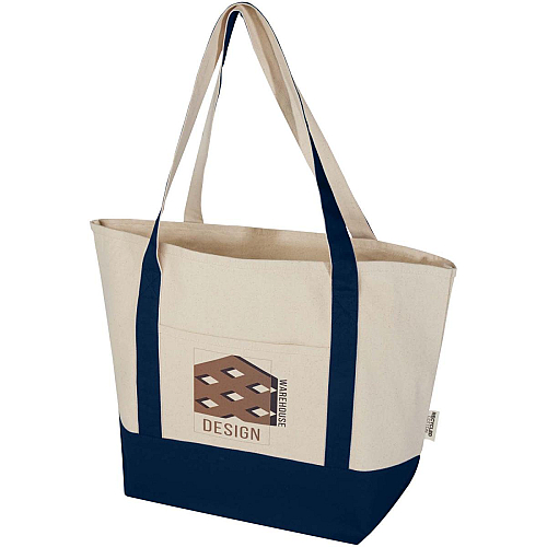 Sam 320 g/m² GRS recycled cotton tote bag 2