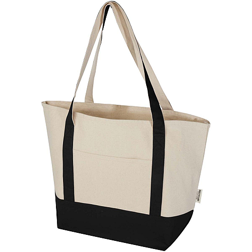 Sam 320 g/m² GRS recycled cotton tote bag 1