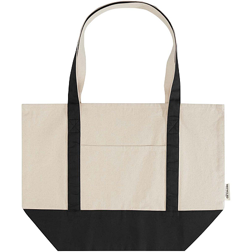 Sam 320 g/m² GRS recycled cotton tote bag 3