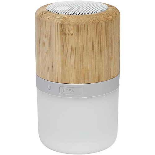 Aurea bamboo Bluetooth® speaker with light  1