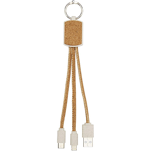 Bates wheat straw and cork 3-in-1 charging cable 4