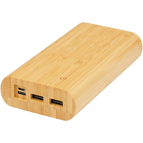 Tulda 20.000 mAh bamboo power bank 1