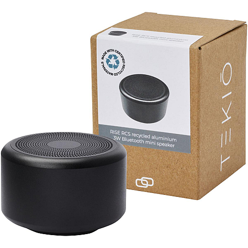 Rise 3W RCS recycled aluminium Bluetooth® mini speaker  1