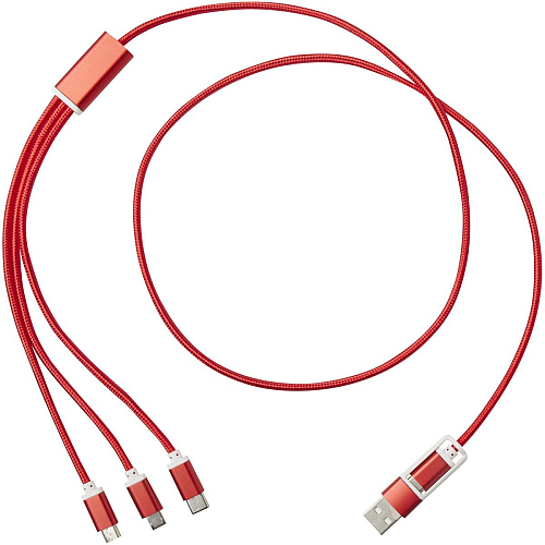 Versatile 5-1 recycled aluminium charging cable 3