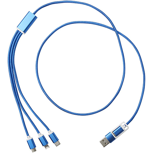 Versatile 5-1 recycled aluminium charging cable 3