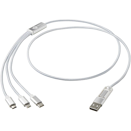 Versatile 5-1 recycled aluminium charging cable 2