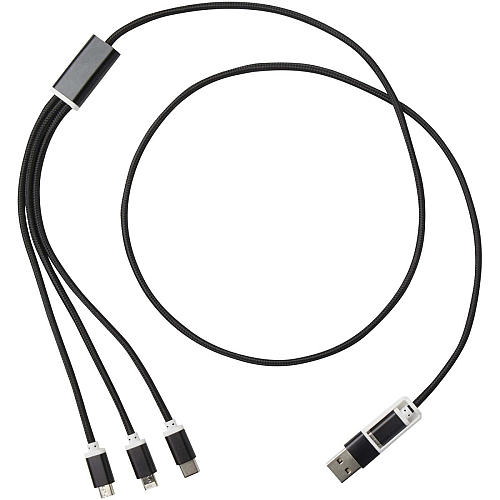 Versatile 5-1 recycled aluminium charging cable 3