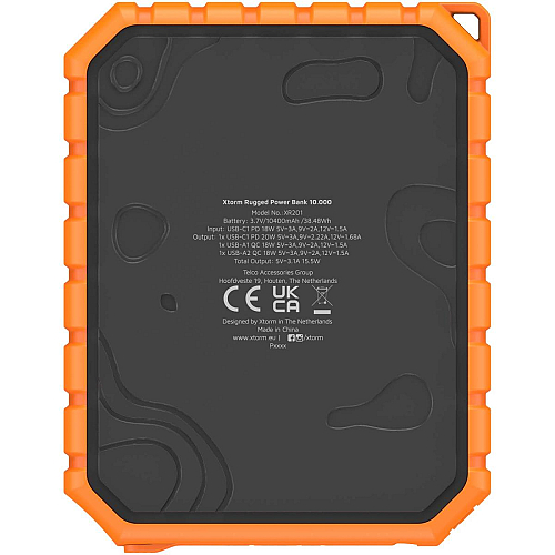 Xtorm XR201 Xtreme 10.000 mAh 20W QC3.0 waterproof rugged power bank with torch 3