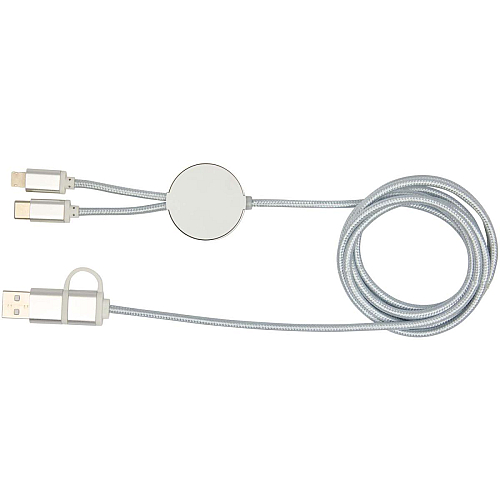 Alasia 5-in-1 recycled aluminium and plastic 150 cm data sync and 27W fast charge cable 4