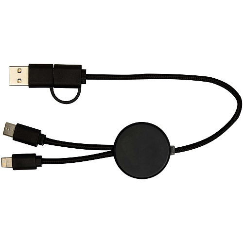 Citala 5-in-1 recycled plastic 30 cm data sync and 27W fast charge cable 4