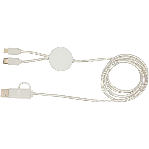 Citala 5-in-1 recycled plastic 150 cm data sync and 27W fast charge cable 4